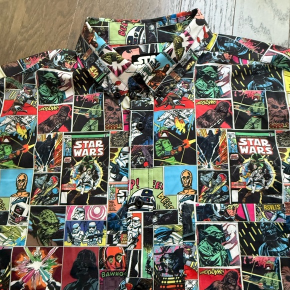 RSVLTS Star Wars shirt comic to the dark side Button Up Shirt Size Large L - Picture 5 of 16